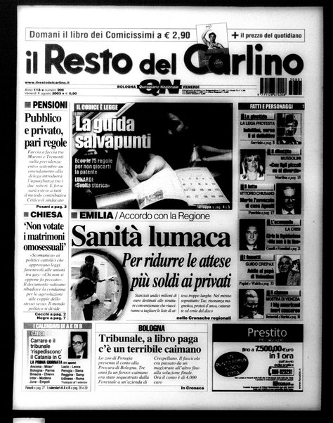 Il Resto del Carlino : giornale dell'Emilia